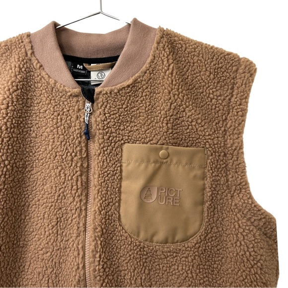 Picture Organic Clothing ENDERBY FLEECE VEST Sherpa Fleece Vest Men’s Medium - Picture 4 of 9